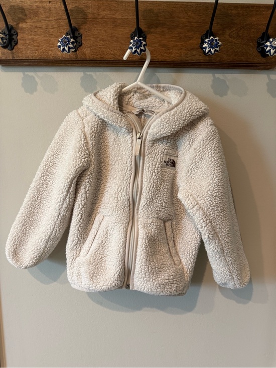 The North Face Other - The North Face Cream Fleece Sherpa Hooded Jacket